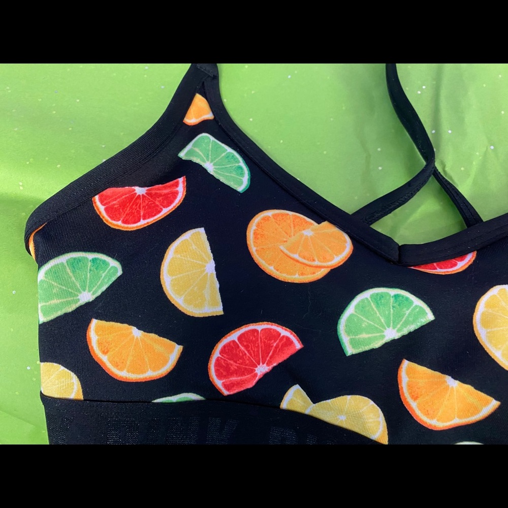 PINK Citrus Fruity Fun Sports Bra 🍊 - Picture 4 of 10